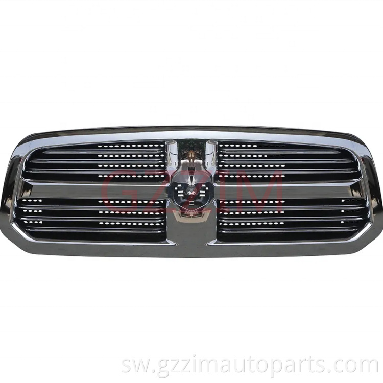 Modified Half Chromed Front  Middle Grille Used For RAM 1500 2013-2018